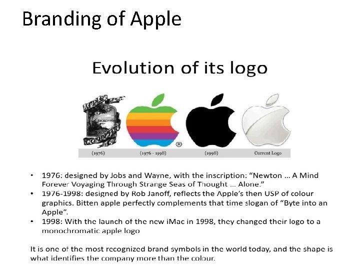 Branding of Apple 