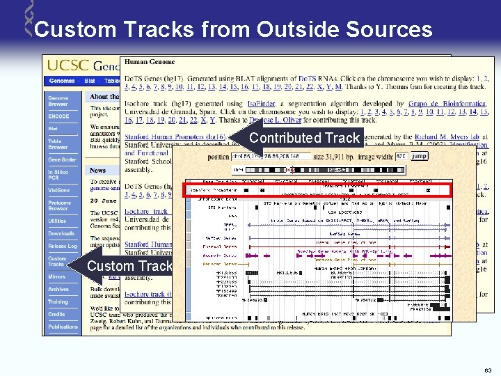 Custom Tracks from Outside Sources Contributed Track Custom Tracks Link 63 