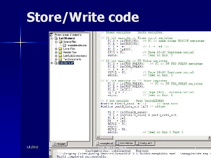 Store/Write code 1/6/2022 Timer Control -- Lab. 3, Copyright M. Smith, ECE, University of