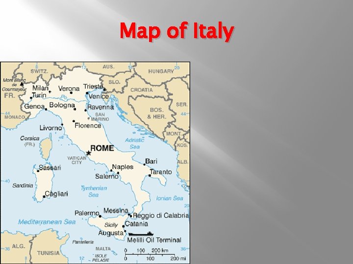 Map of Italy 