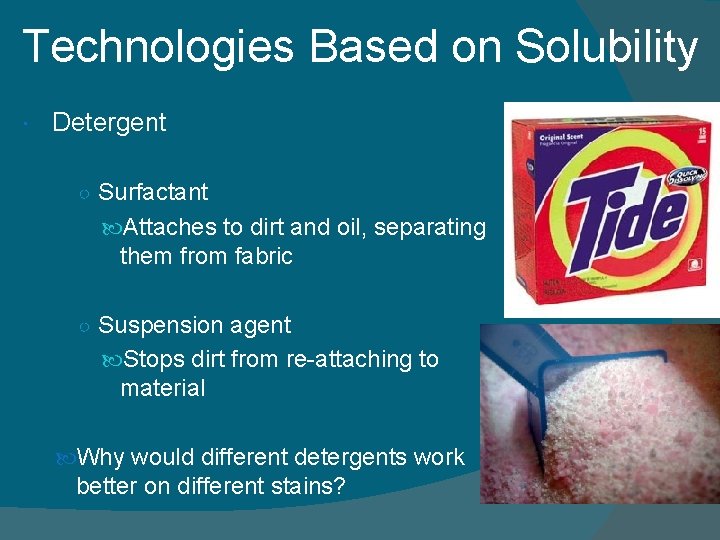 TECHNOLOGIES BASED ON THE PROPERTIES OF FLUIDS Technologies