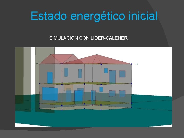 Estado energético inicial SIMULACIÓN CON LIDER-CALENER 