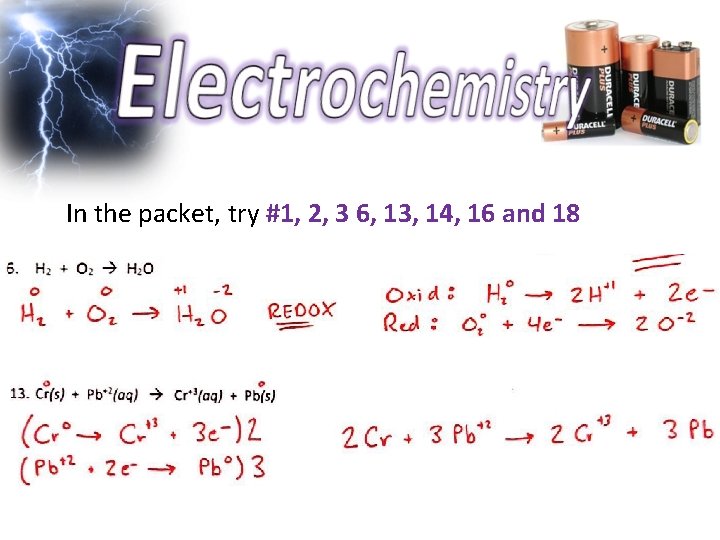 In the packet, try #1, 2, 3 6, 13, 14, 16 and 18 