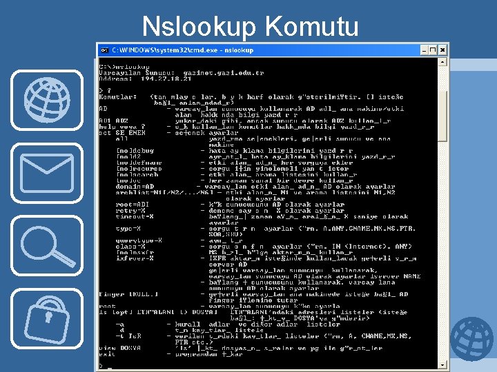 Nslookup Komutu 