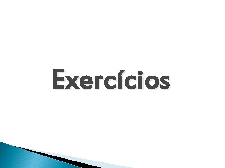 Exercícios 