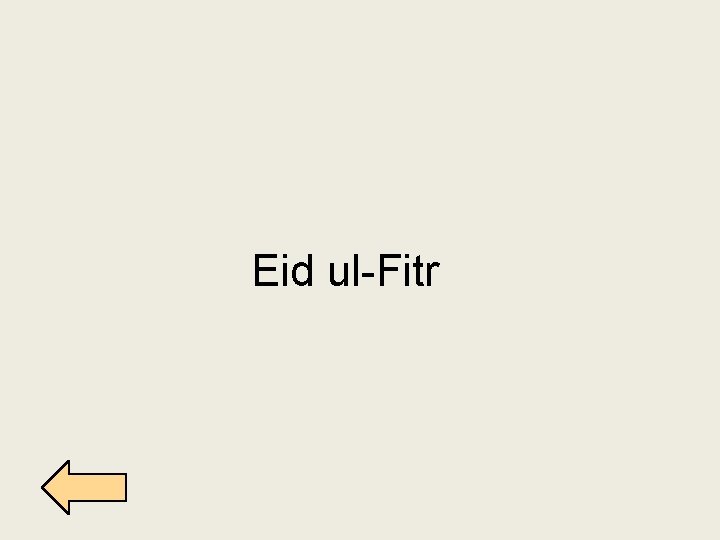 Eid ul-Fitr 
