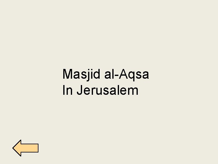 Masjid al-Aqsa In Jerusalem 