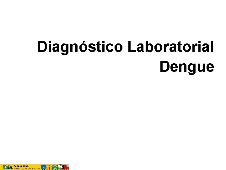 Diagnóstico Laboratorial Dengue 