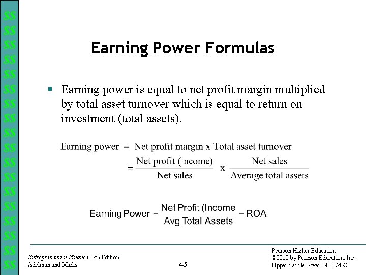 $$ $$ $$ $$ $$ Earning Power Formulas § Earning power is equal to