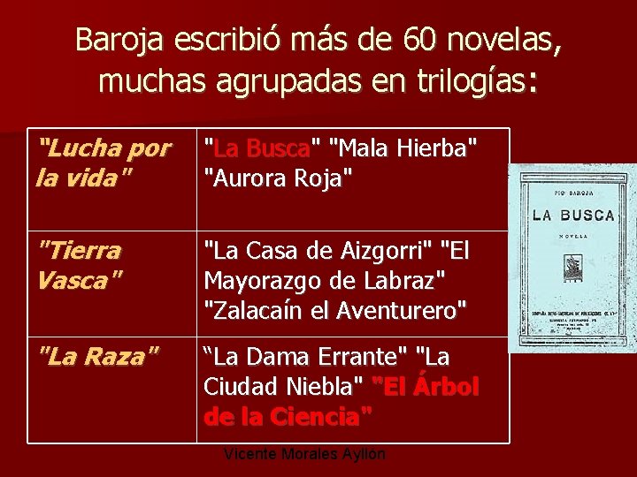 Baroja escribió más de 60 novelas, muchas agrupadas en trilogías: “Lucha por la vida"