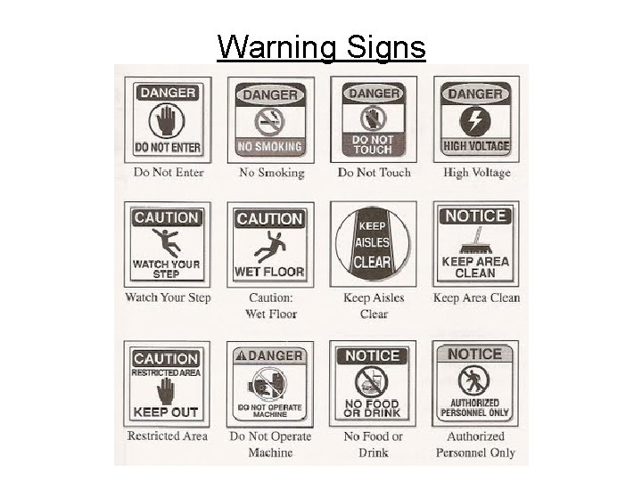 Warning Signs 