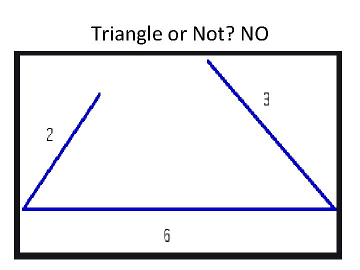 Triangle or Not? NO 