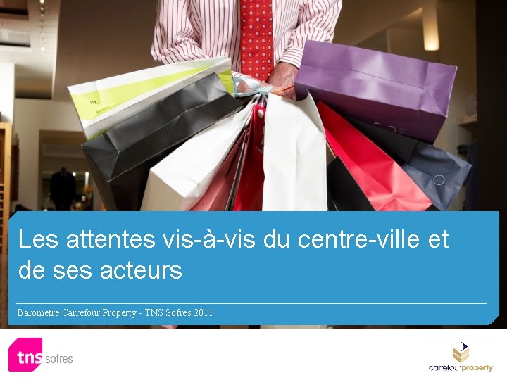 Les attentes vis-à-vis du centre-ville et de ses acteurs Baromètre Carrefour Property - TNS