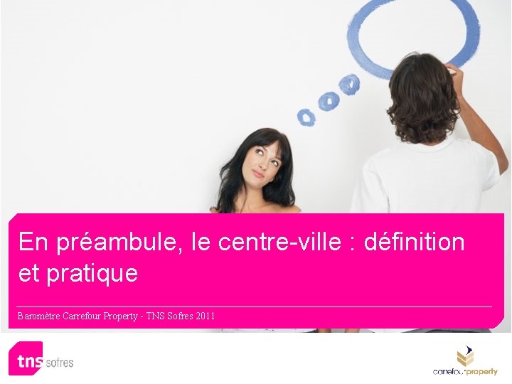 En préambule, le centre-ville : définition et pratique Baromètre Carrefour Property - TNS Sofres