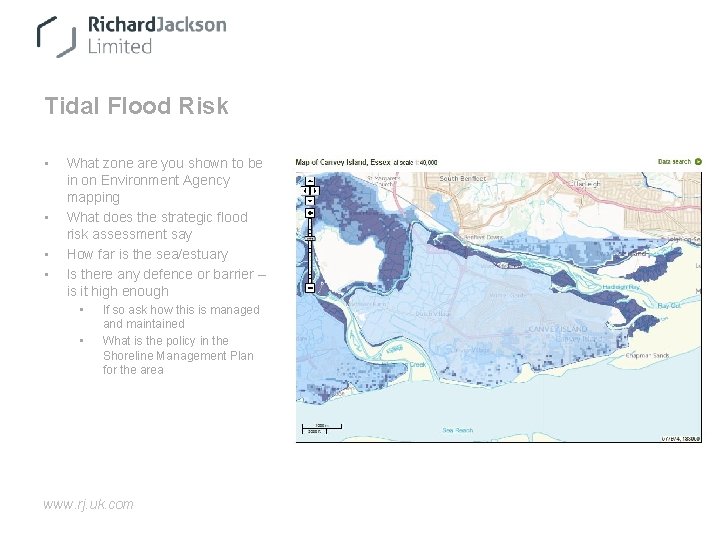 Tidal Flood Risk • • What zone are you shown to be in on