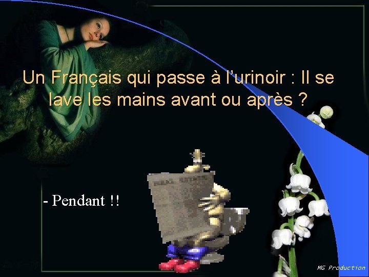 Un Français qui passe à l’urinoir : Il se lave les mains avant ou