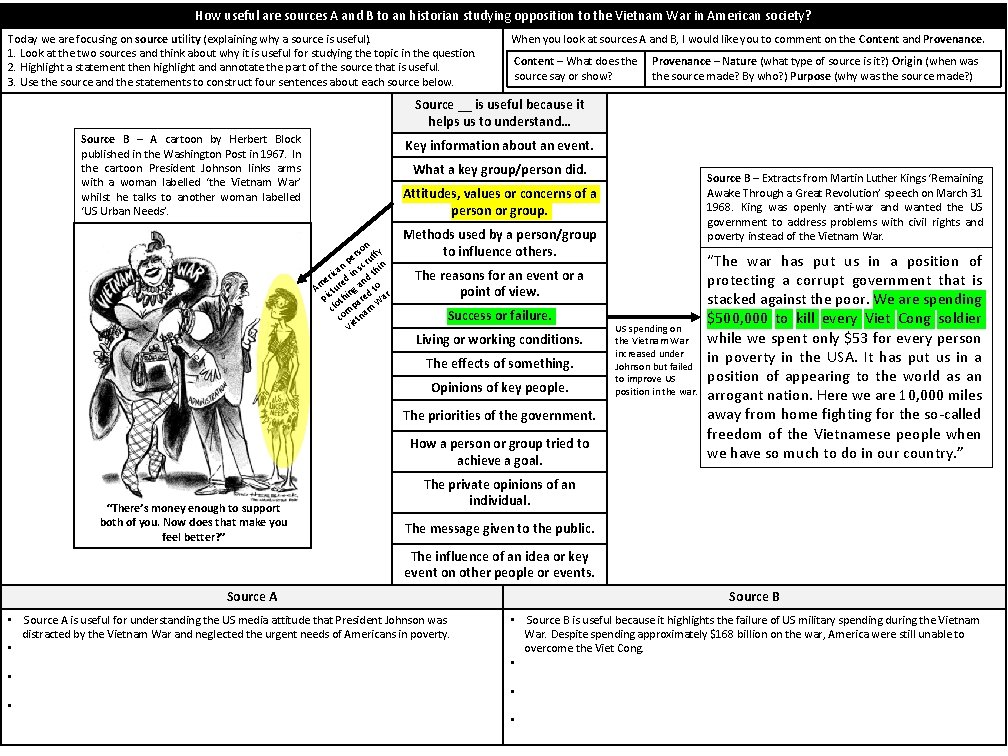 How useful are sources A and B to an historian studying opposition to the