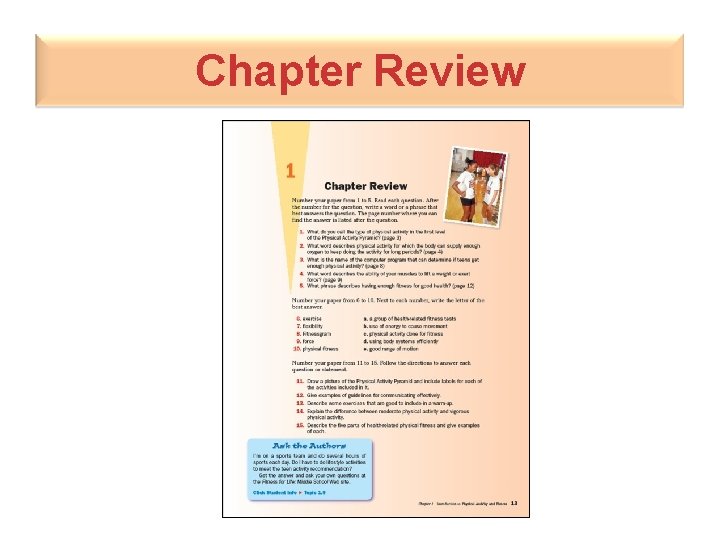 Chapter Review 