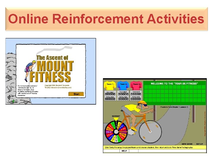 Online Reinforcement Activities 