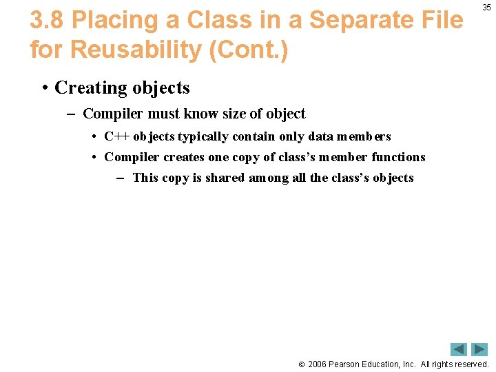 3. 8 Placing a Class in a Separate File for Reusability (Cont. ) 35