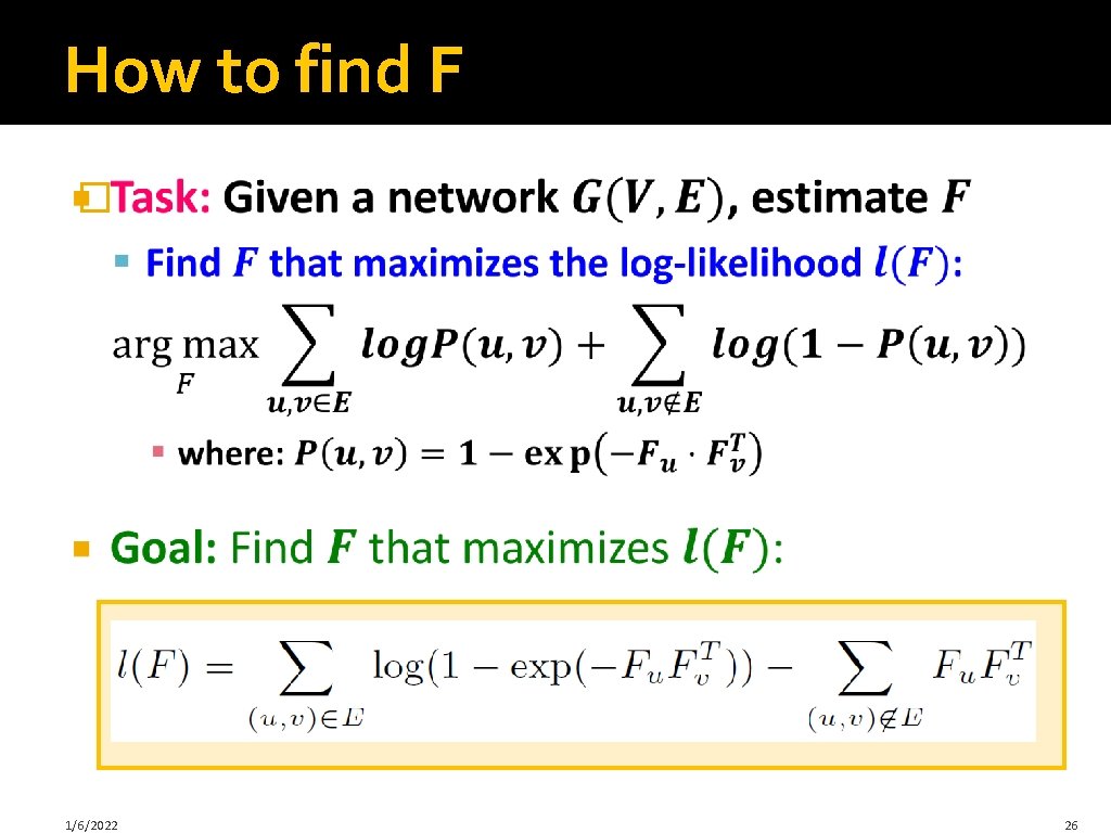 How to find F � 1/6/2022 26 