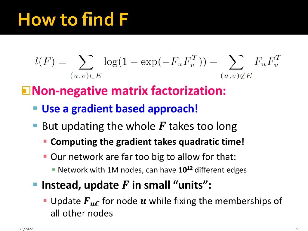 How to find F � 1/6/2022 27 