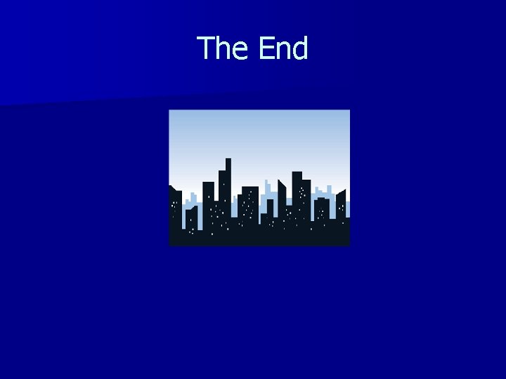 The End 