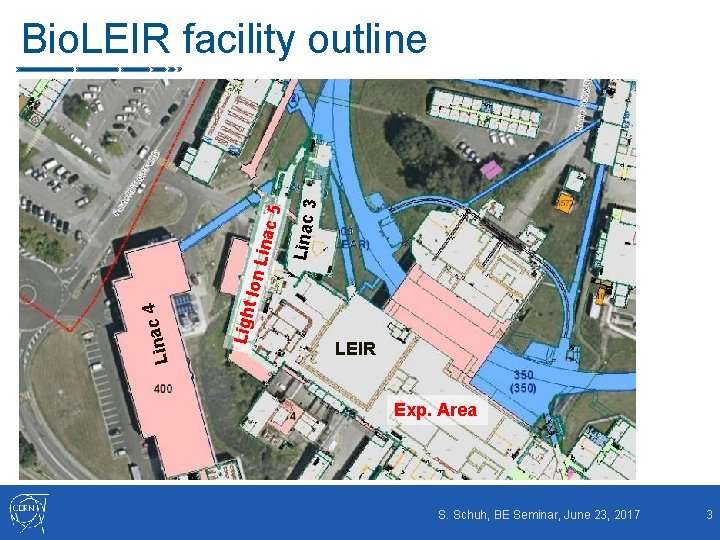 3 Linac t Ion Ligh Linac 4 Lina c 5 Bio. LEIR facility outline