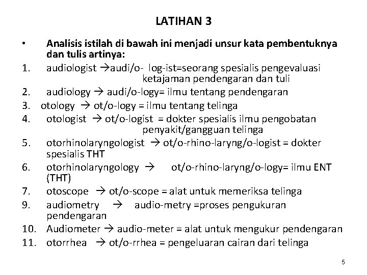 LATIHAN 3 • 1. 2. 3. 4. 5. 6. 7. 9. 10. 11. Analisis LATIHAN 3 • 1. 2. 3. 4. 5. 6. 7. 9. 10. 11. Analisis