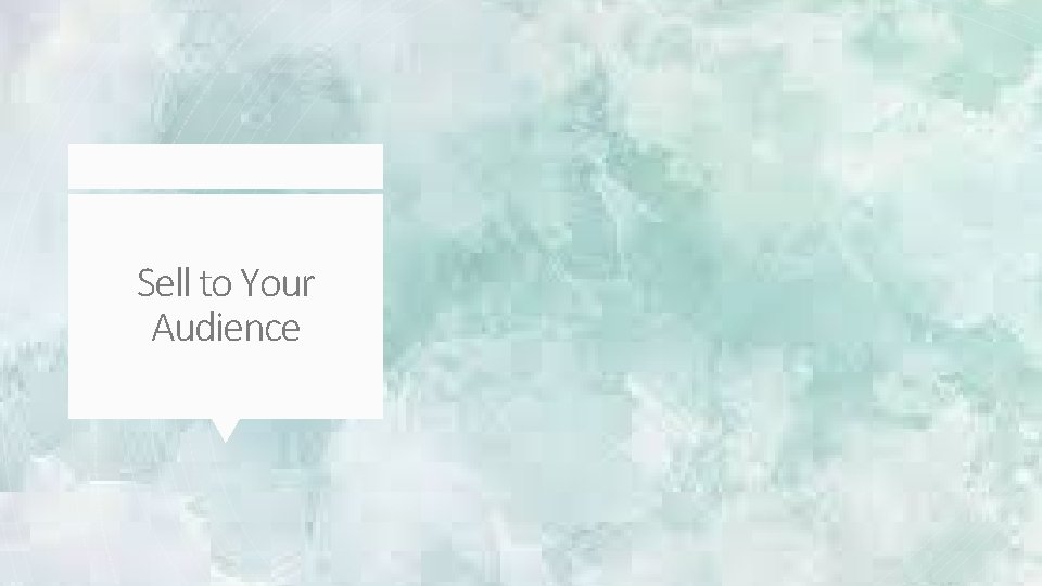 Sell to Your Audience 