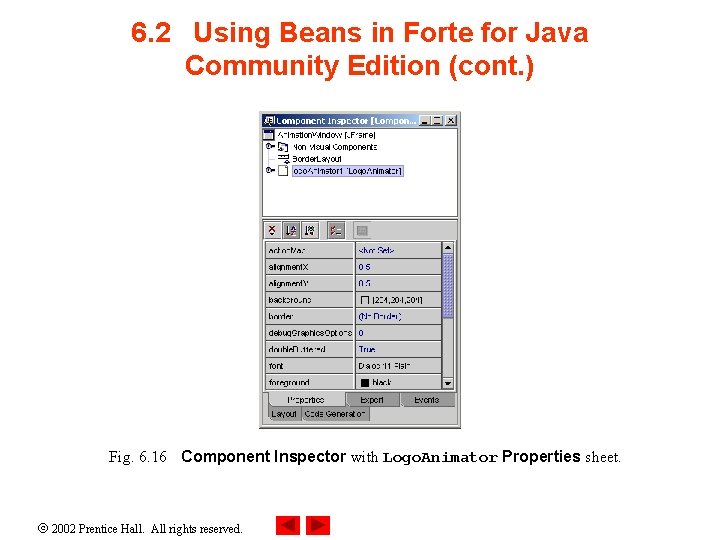 6. 2 Using Beans in Forte for Java Community Edition (cont. ) Fig. 6.