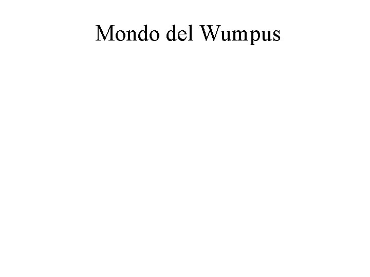 Mondo del Wumpus 