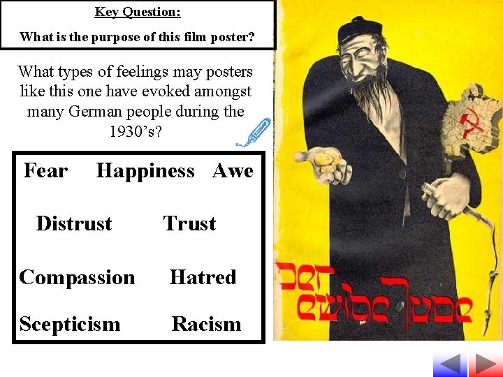 Key Question: What is the purpose of this film poster? What types of feelings