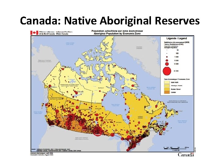 Canada: Native Aboriginal Reserves 