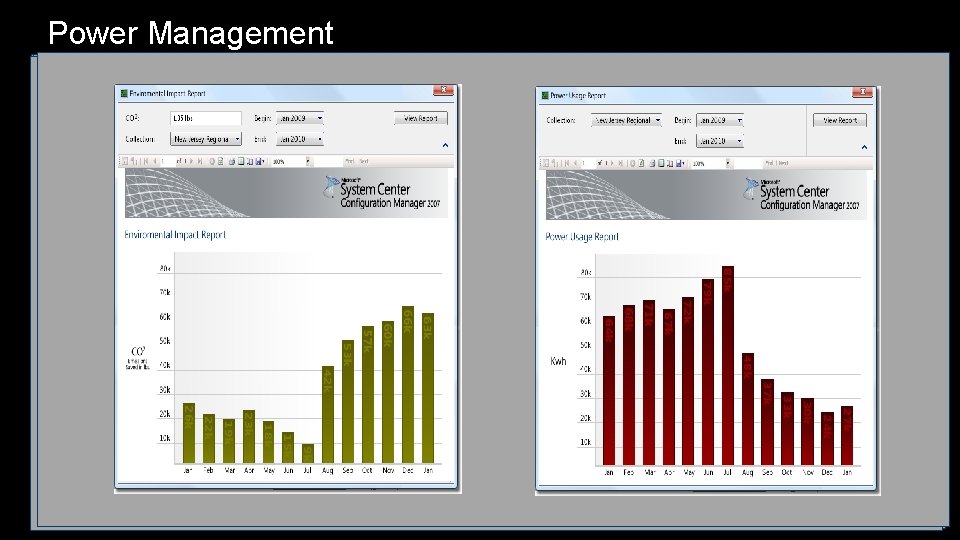 Power Management Phase 1: Monitor • Enable client management agent • Begin monitoring usage