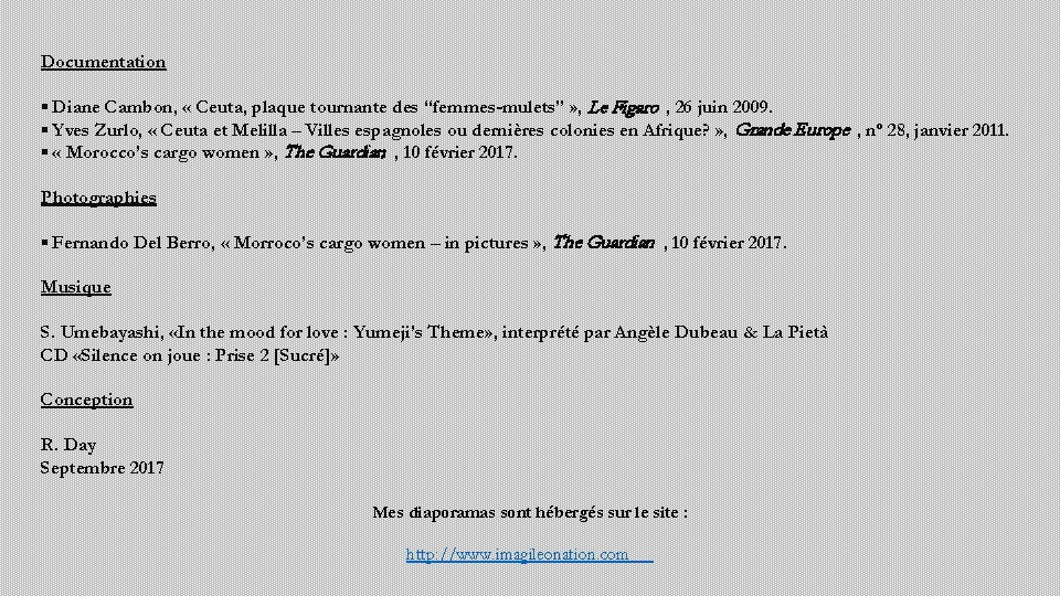 Documentation ▪ Diane Cambon, « Ceuta, plaque tournante des “femmes-mulets” » , Le Figaro