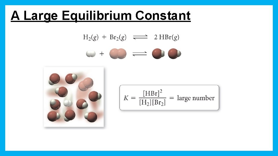 A Large Equilibrium Constant 
