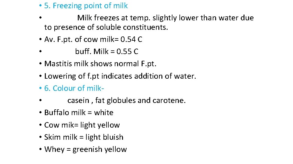 PROPERTIES OF MILK Part1 BYDr SUSHMA KUMARI HOD
