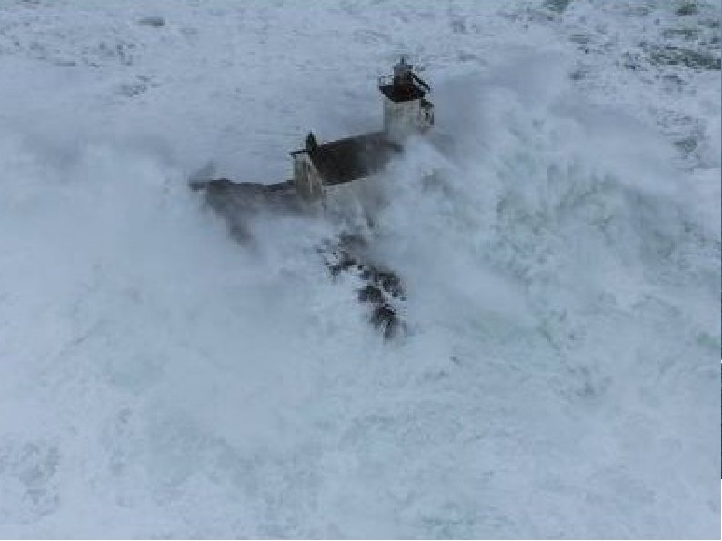 France. . . Finistère. . . le phare de Tevennec avant et après Photo