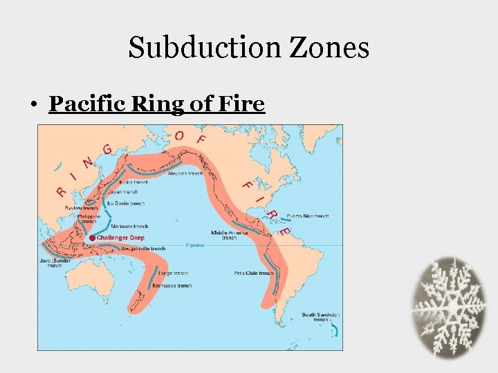 Subduction Zones • Pacific Ring of Fire 