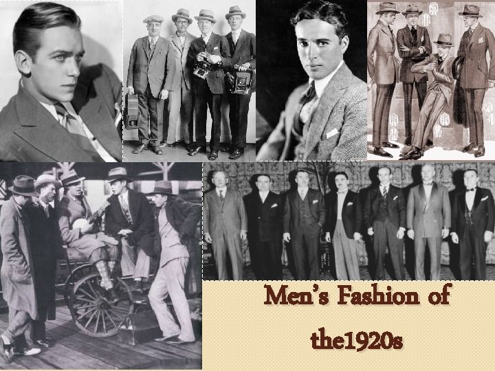 Men’s Fashion of the 1920 s 