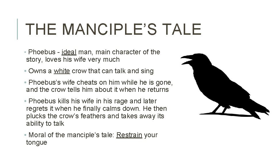 THE MANCIPLE From Chaucers The Canterbury Tales Ryan