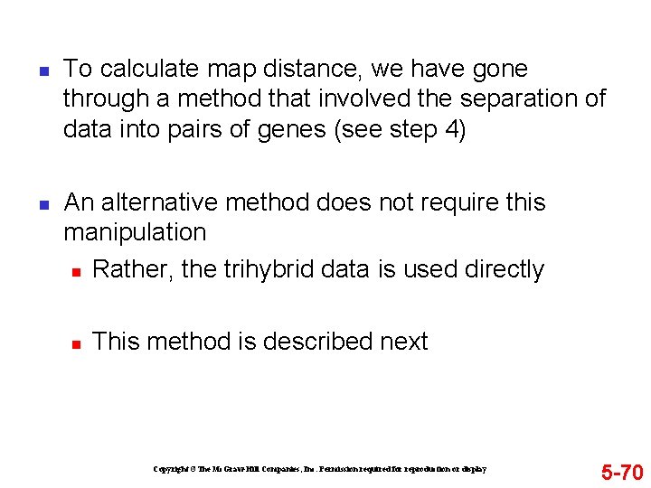 n n To calculate map distance, we have gone through a method that involved