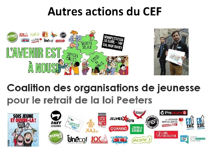 Autres actions du CEF 