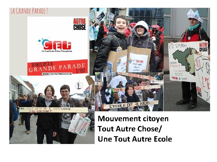 Mouvement citoyen Tout Autre Chose/ Une Tout Autre Ecole 