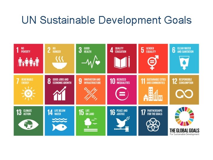 UN Sustainable Development Goals 