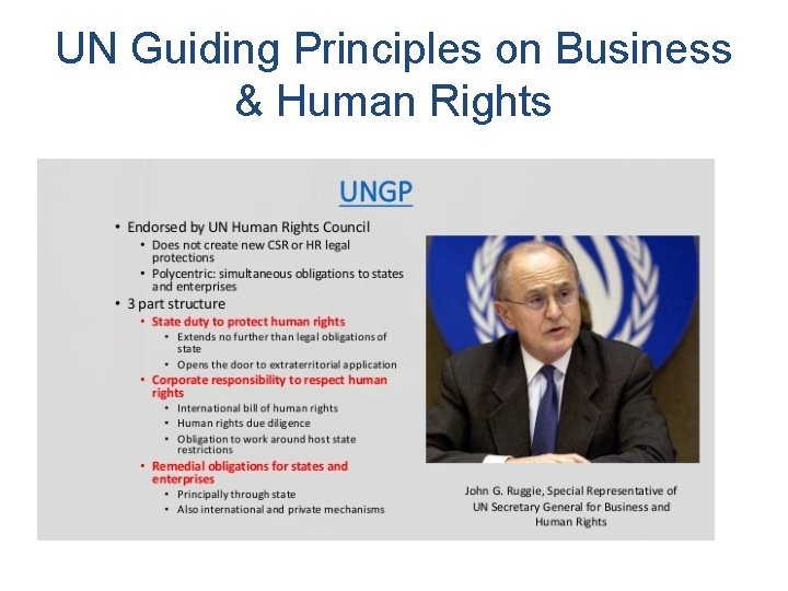 UN Guiding Principles on Business & Human Rights 