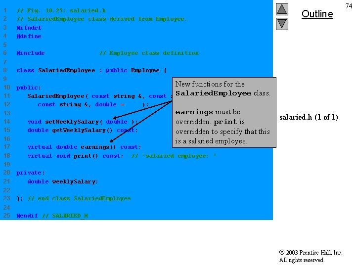 1 2 3 4 // Fig. 10. 25: salaried. h // Salaried. Employee class