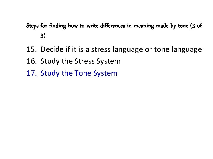 Steps for finding how to write differences in meaning made by tone (3 of