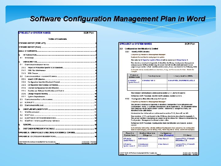 Software Configuration Management Plan in Word 
